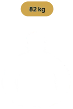 Composição corporal antes do protocolo: 82 kg com mais gordura