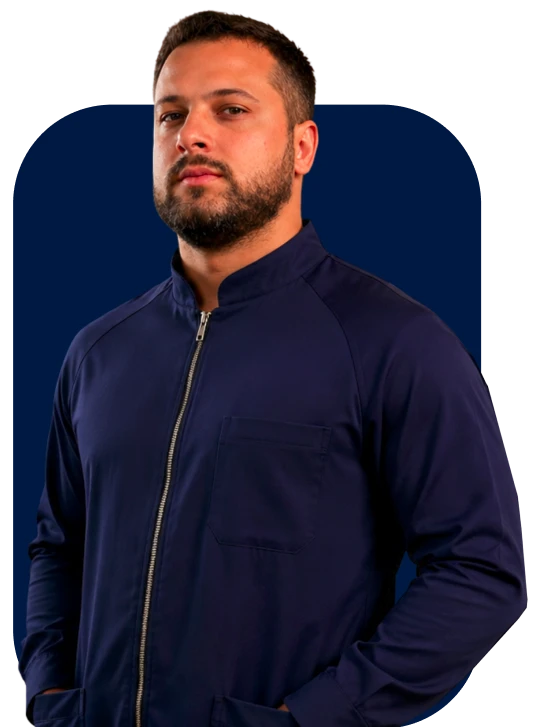 Dr. Lucas Volponi, médico responsável pela avaliação em saúde masculina, CRM/DF 30065